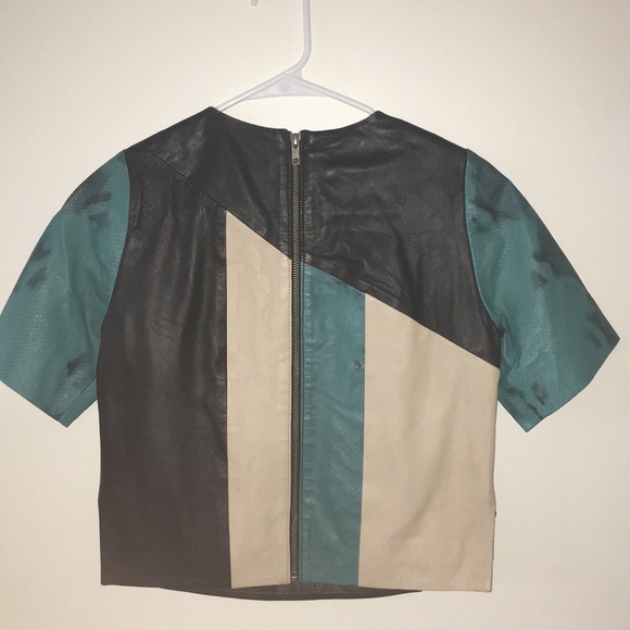 Top Shop real leather top - Picture 3 of 3